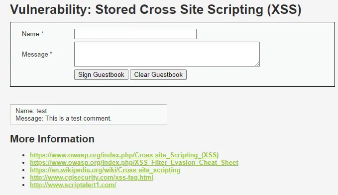 XSS(Stored)